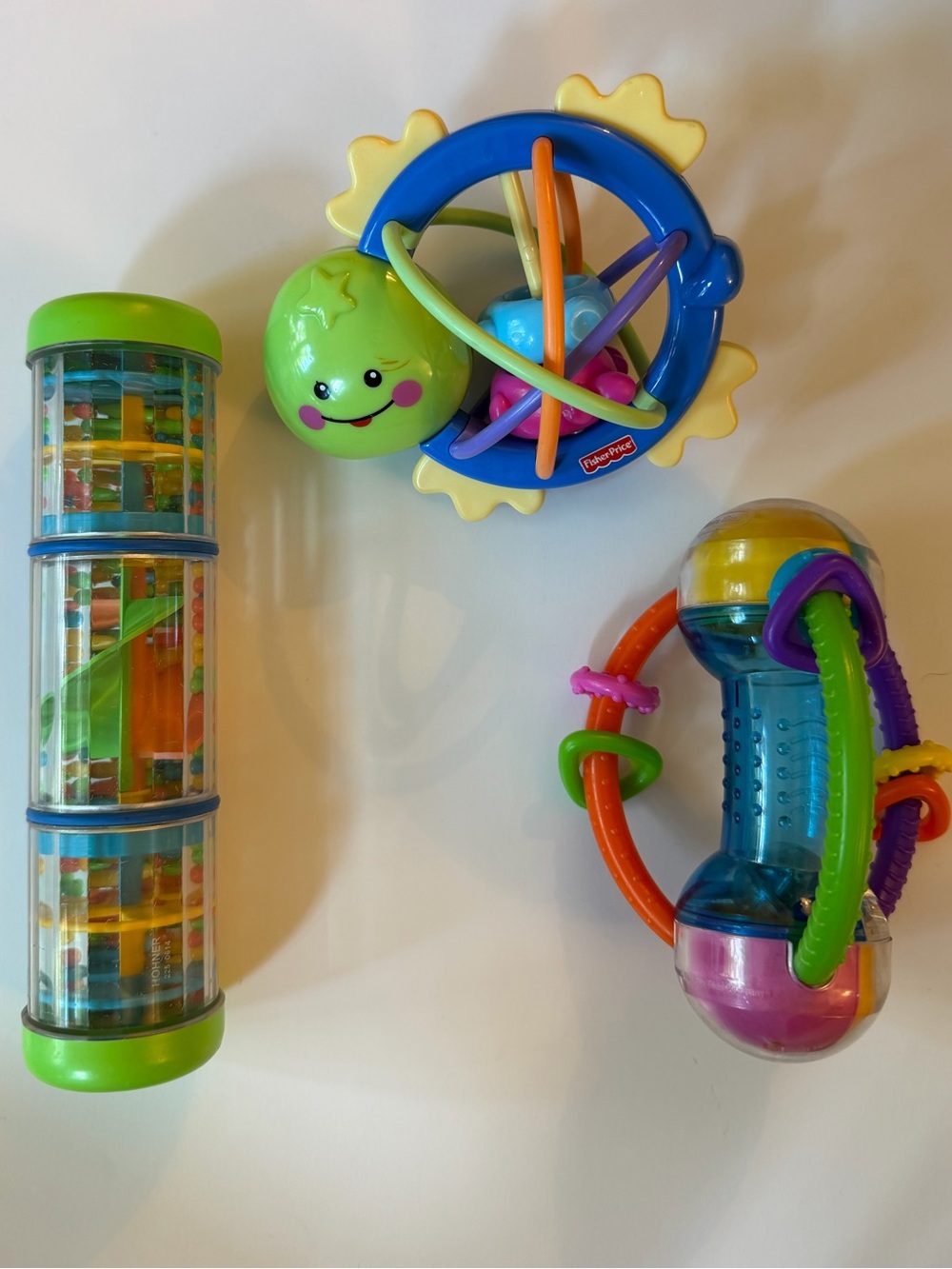 Sensory Rattle Trio Colorful, interactive baby toys